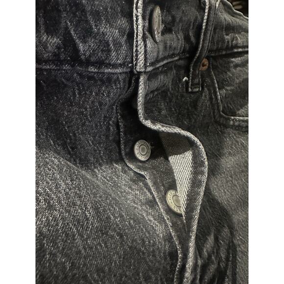 Gap Cheeky Straight High Rise Denim Jeans Button Fly Size 8 29 Washed Black - Picture 9 of 12